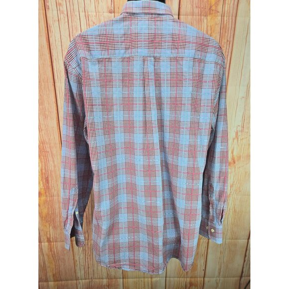 Peter Millar Crown Mens Plaid Long Sleeve Dress Shirt XL - Picture 2 of 6